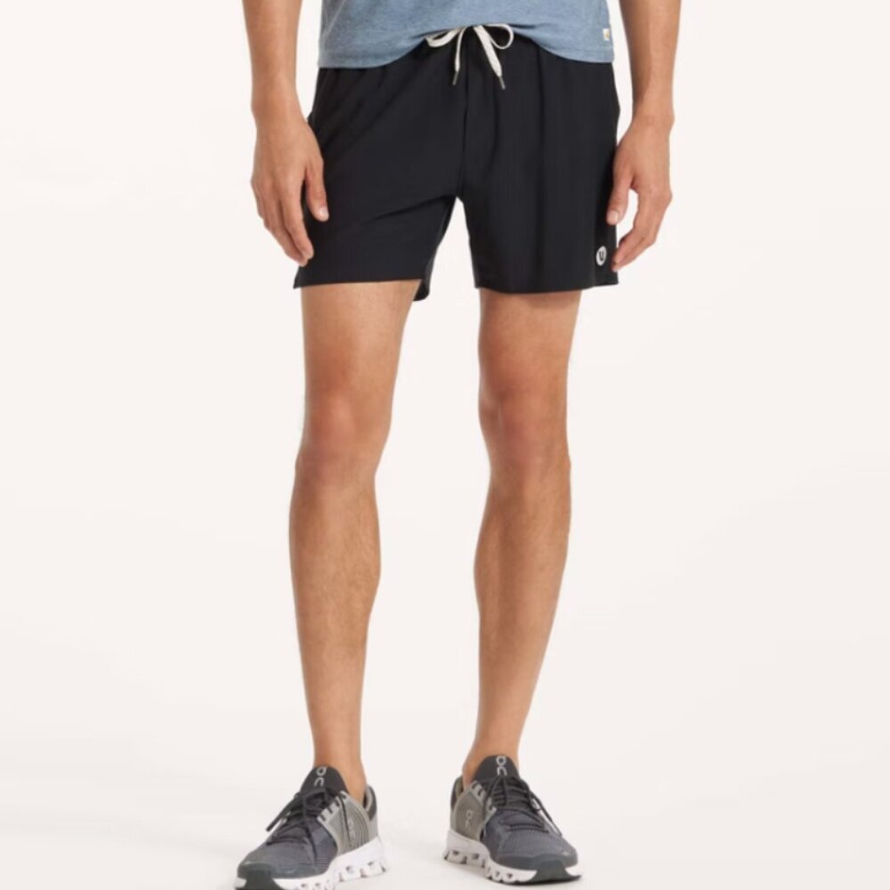 Vuori Course Run Shorts Men's XXL Black Blue Athletic Lined Gym Lounge - Picture 2 of 10